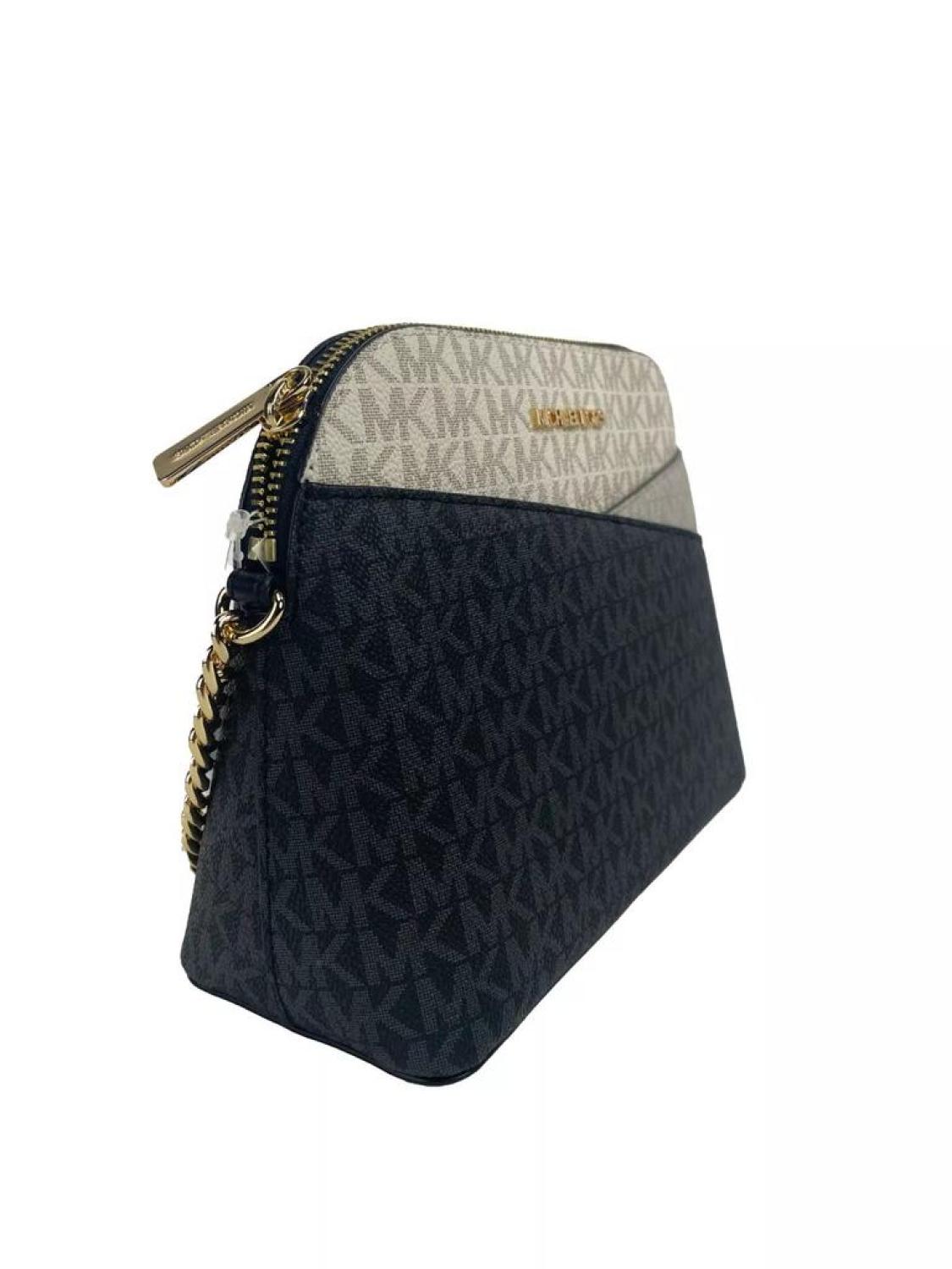 Michael Kors Jet Set Medium Signature PVC X Dome Crossbody Bag Women's multi