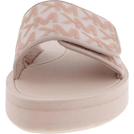 Womens Logo Rubber Slide Sandals