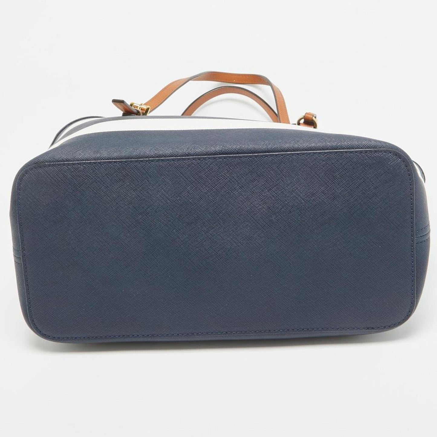 Michael Kors Leather Stripe Jet Set Travel Tote