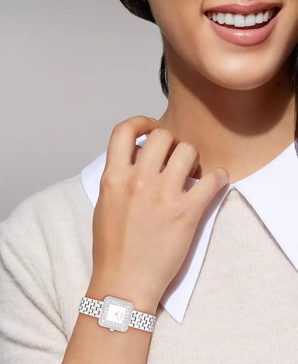 Women's Cass Silver Tone Stainless Steel Bracelet Watch 24mm