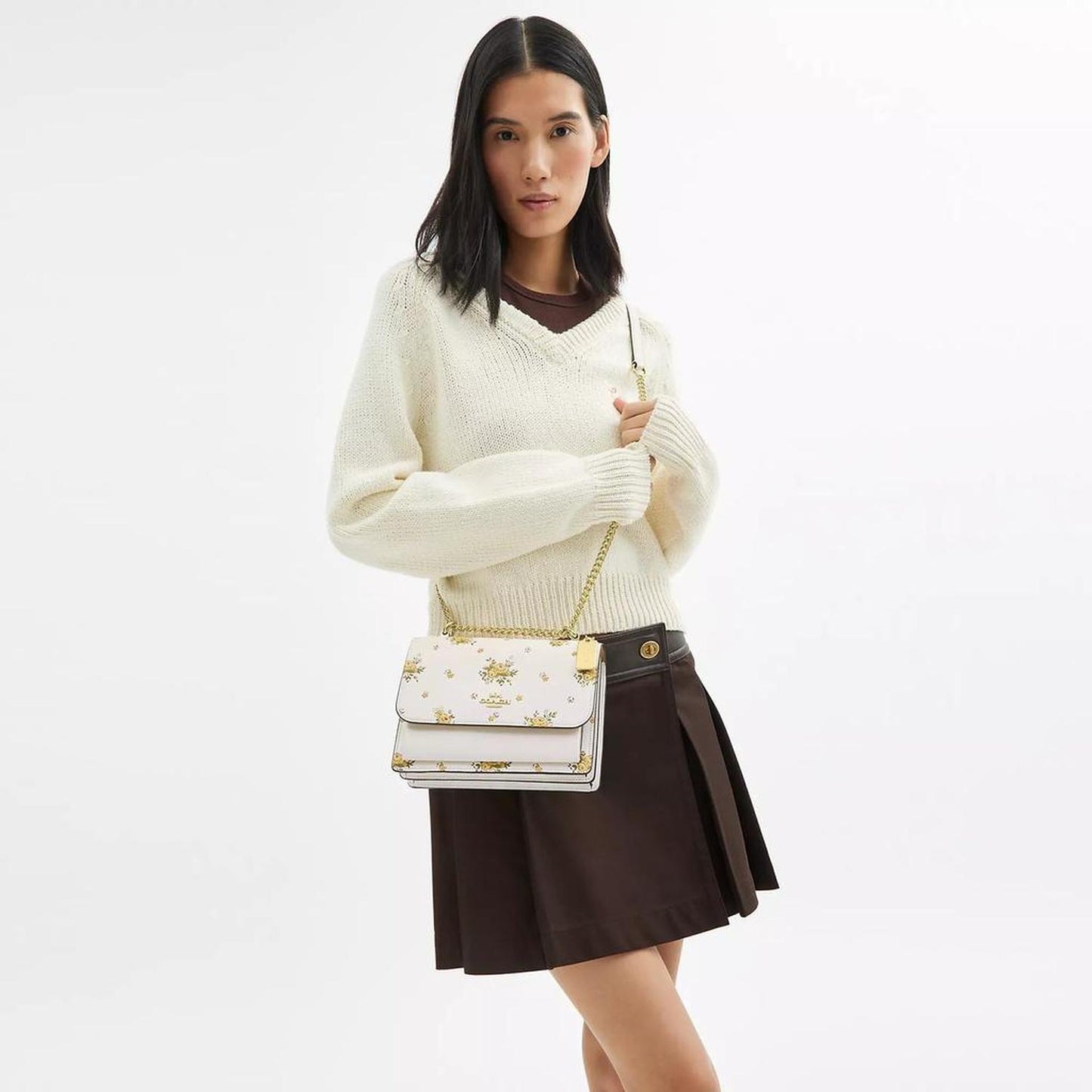 Klare Crossbody Bag With Spring Blossom Print