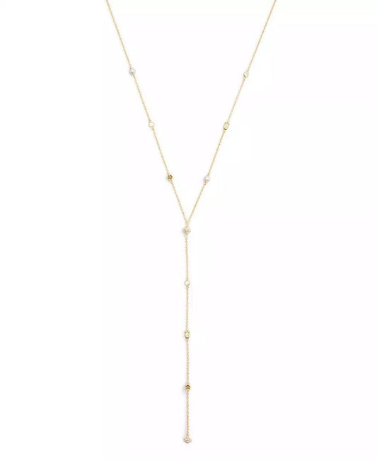 Faux Stone Signature Heritage Cultivated Pearl Charm Strand Y Necklace