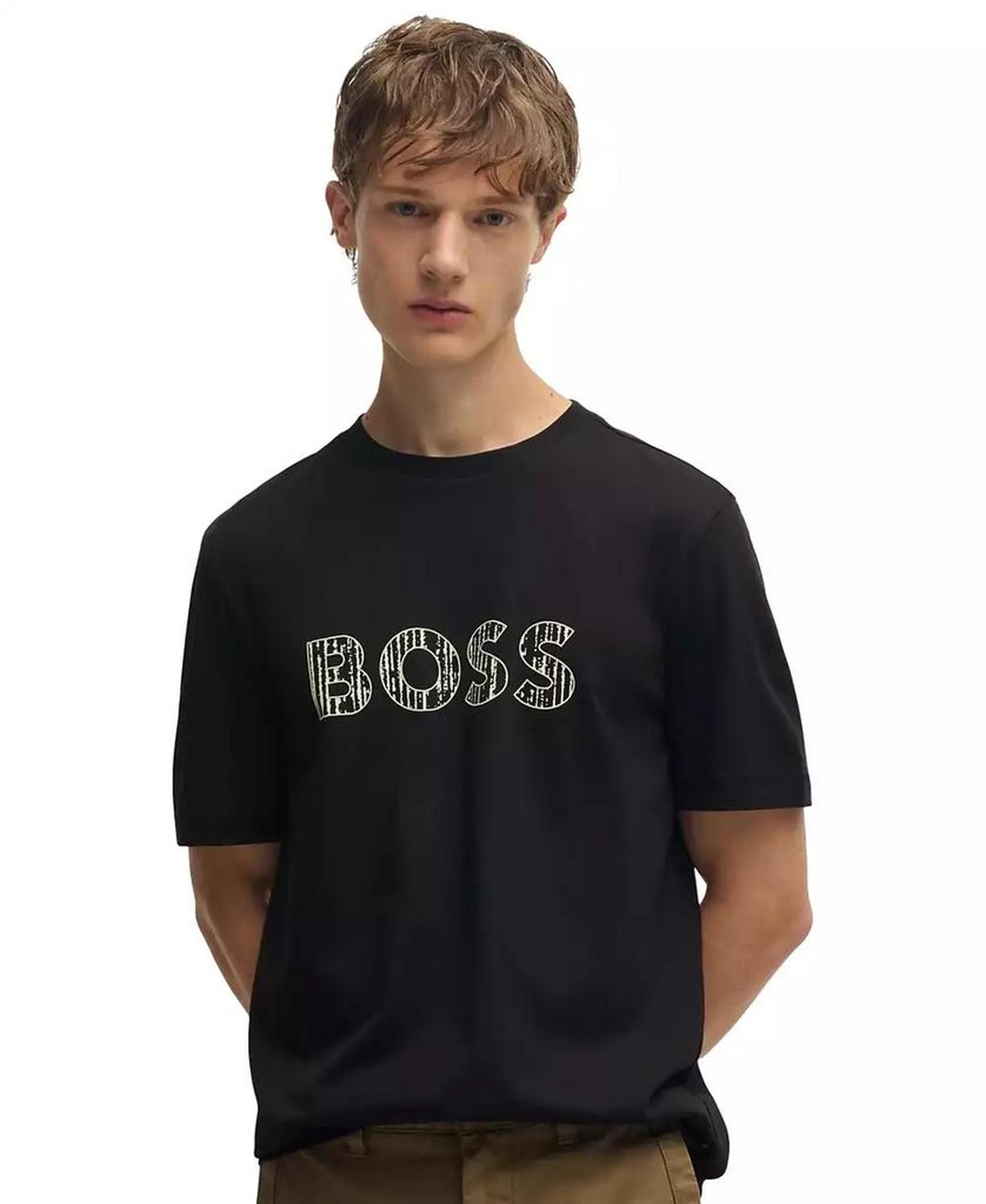 Men's Slim-Fit Logo Print Shirt