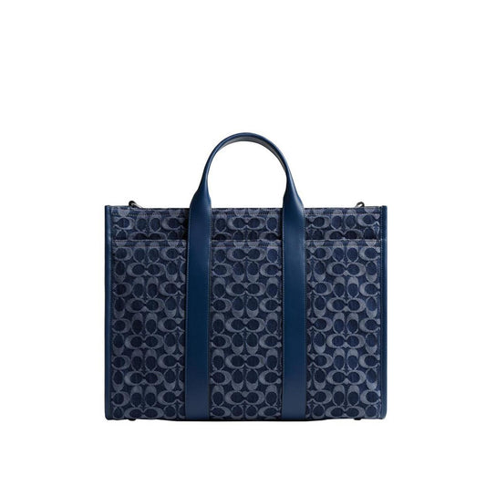 Wesley Tote In Signature Denim