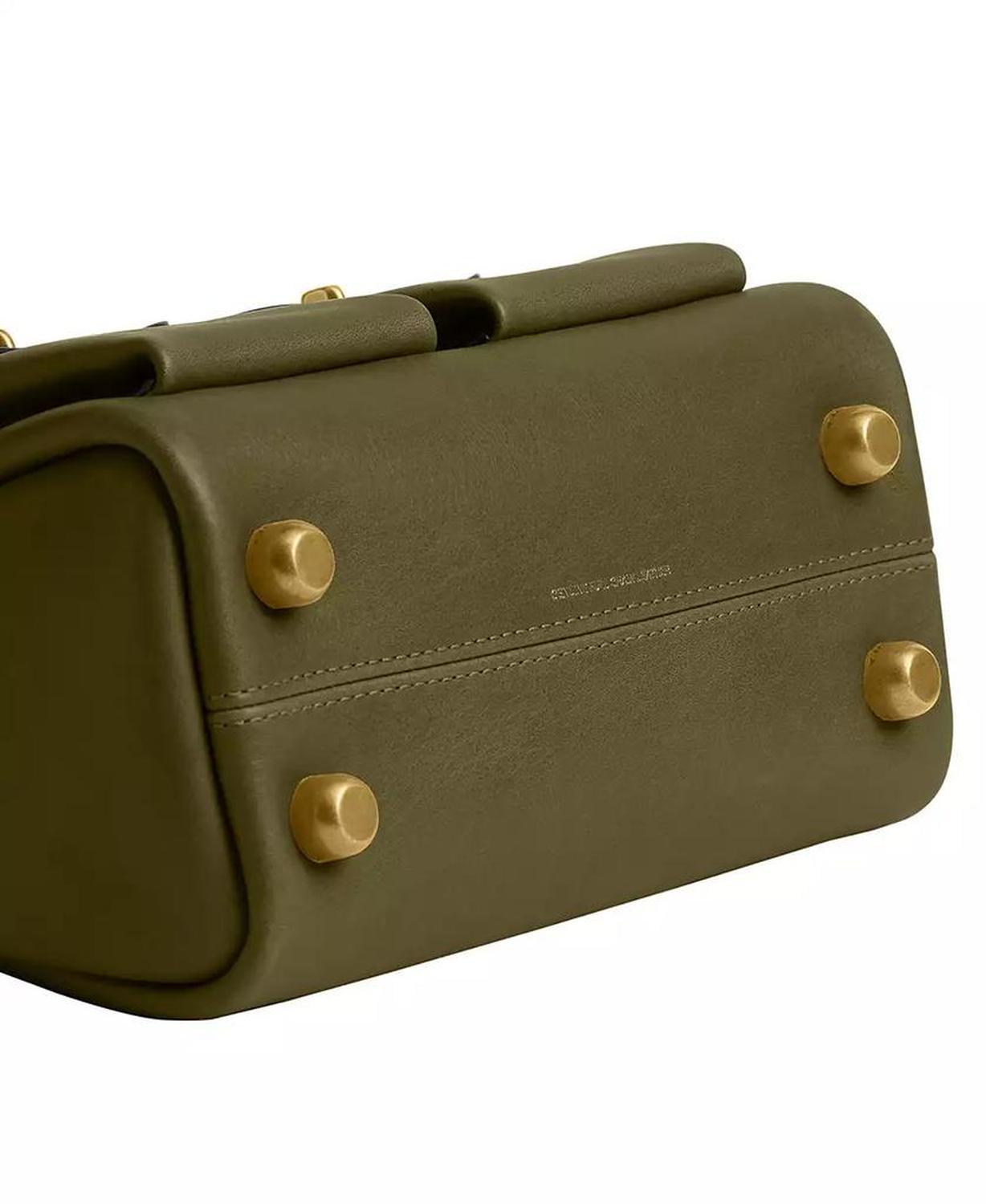 Originals Twin Turnlock Small Waxed Leather Shoulder Bag 20