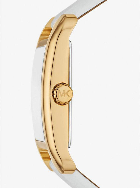 Petite Monroe Gold-Tone and Leather Watch