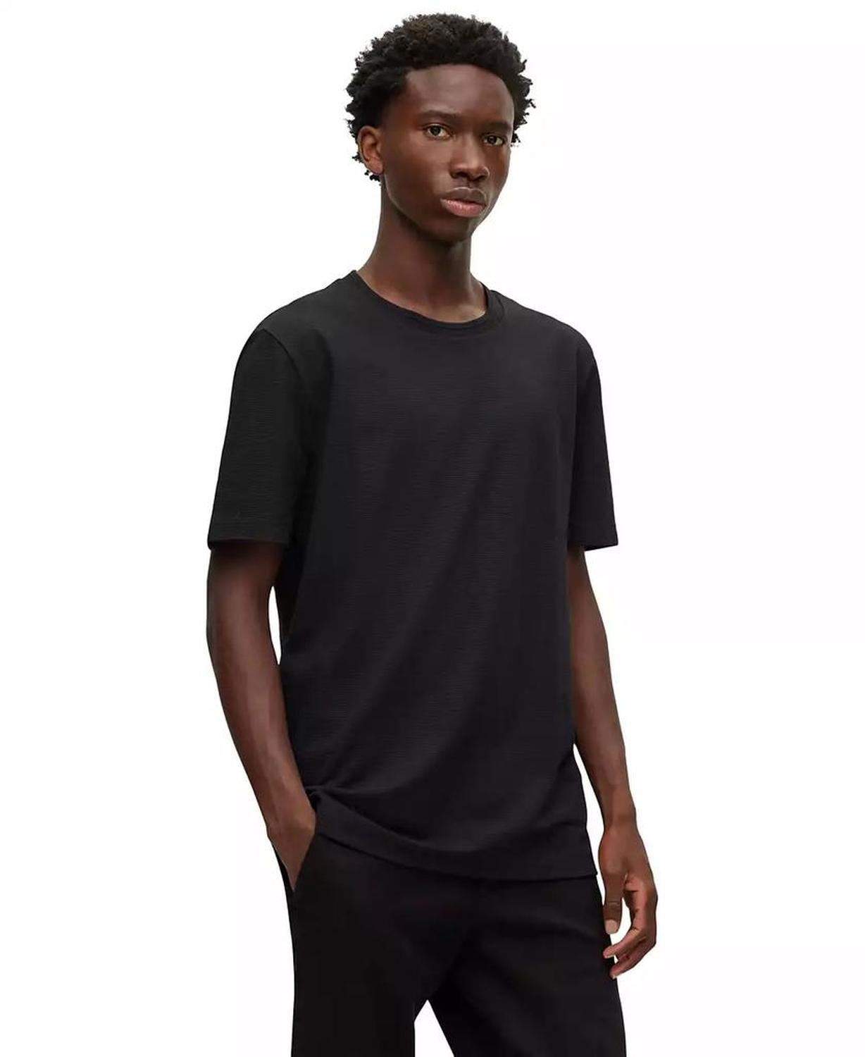 Men's Bubble-Jacquard Structure T-shirt
