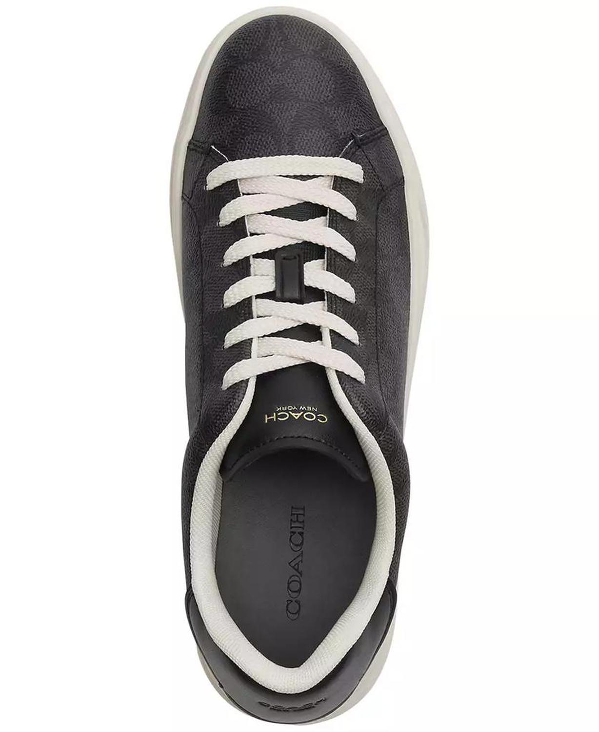 High Line Update Signature Canvas Lace-Up Sneakers