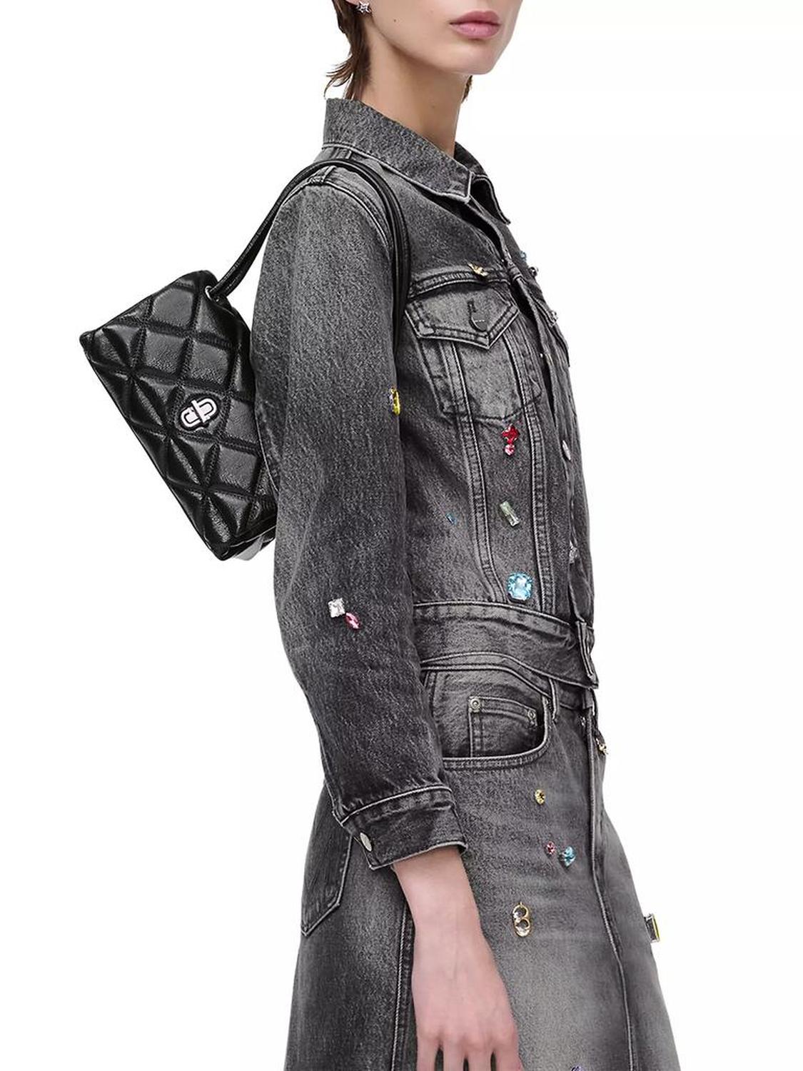 The Mini Dual Leather Shoulder Bag