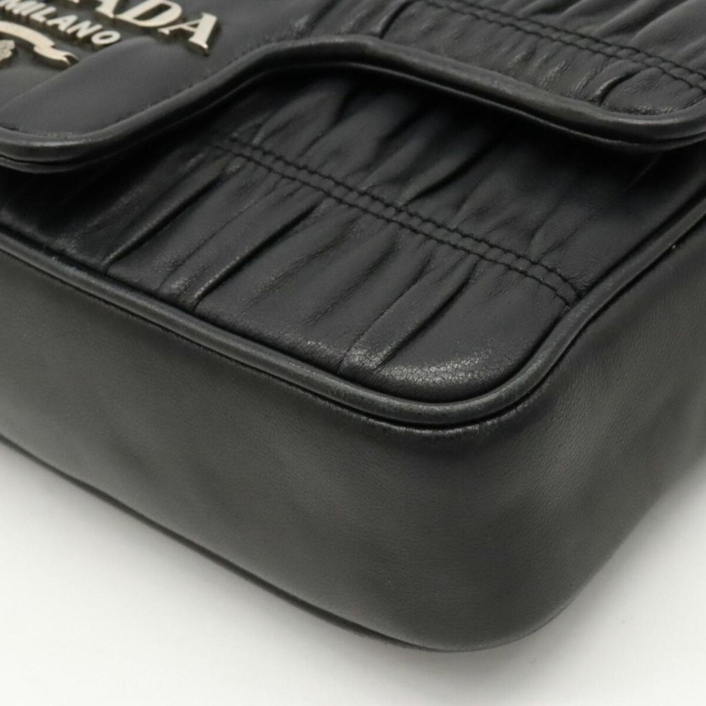 Prada Nappa Gauffré Leather Shoulder Bag (Pre-Owned)