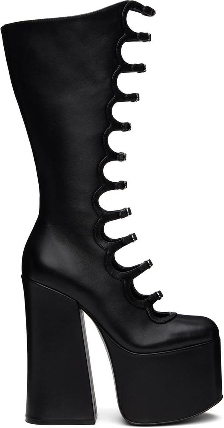Black 'The Kiki' Knee-High Boots