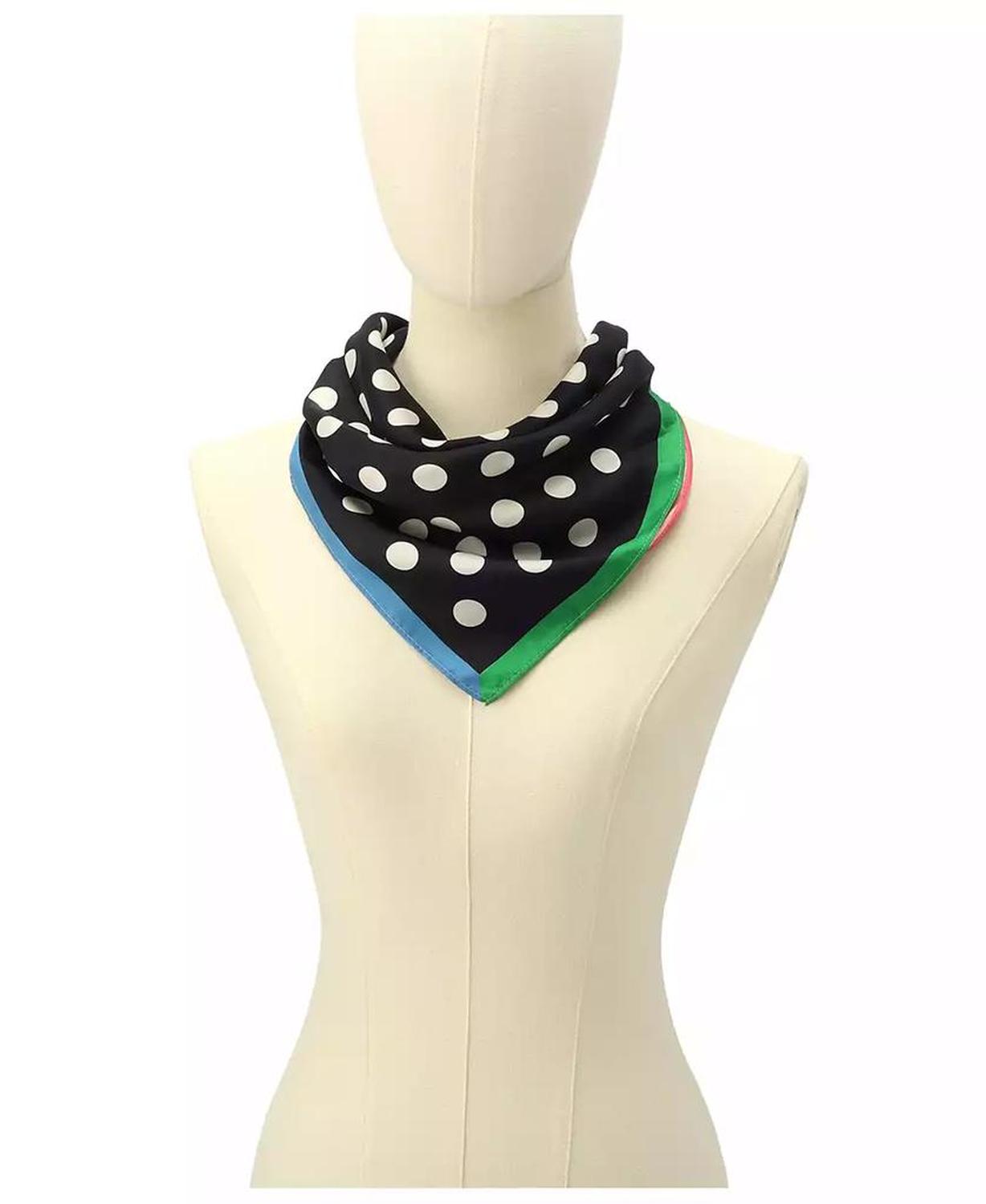 Women's Breezy Dot Silk Bandana Scarf