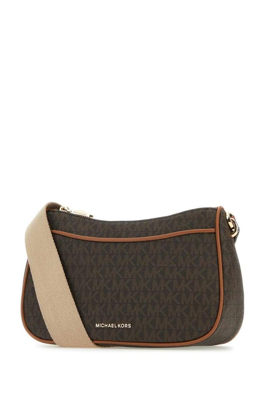 Michael Michael Kors Monogram-Patterned Zipped Crossbody Bag