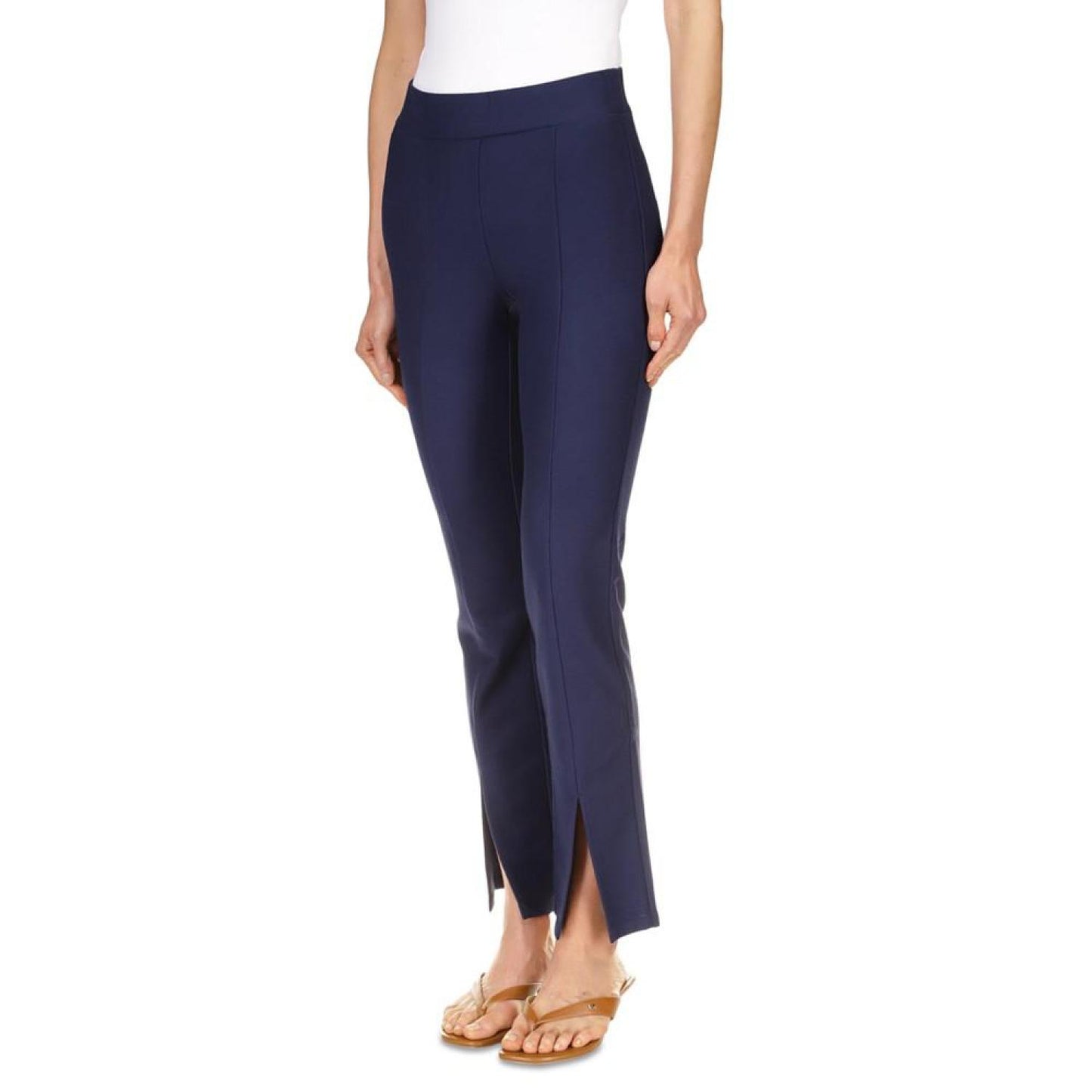 Petite Seamed Split-Hem Leggings