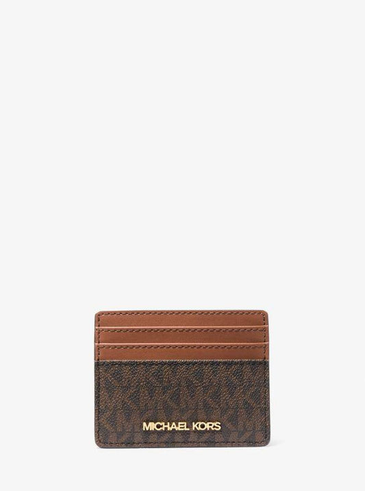 Jet Set Travel Large Logo and Leather Card Case