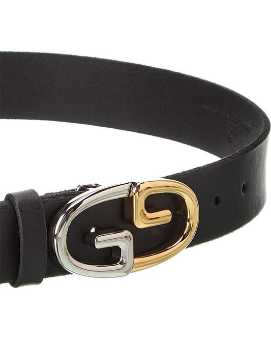 Gucci GG Buckle Leather Belt