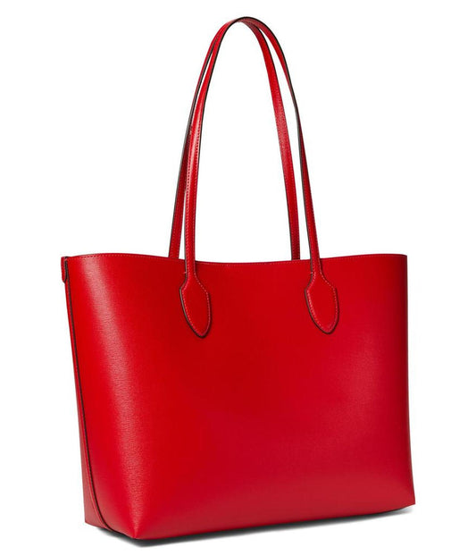 Bleecker Pixelated Hearts Pop Print Crossgrain Leather Large Tote