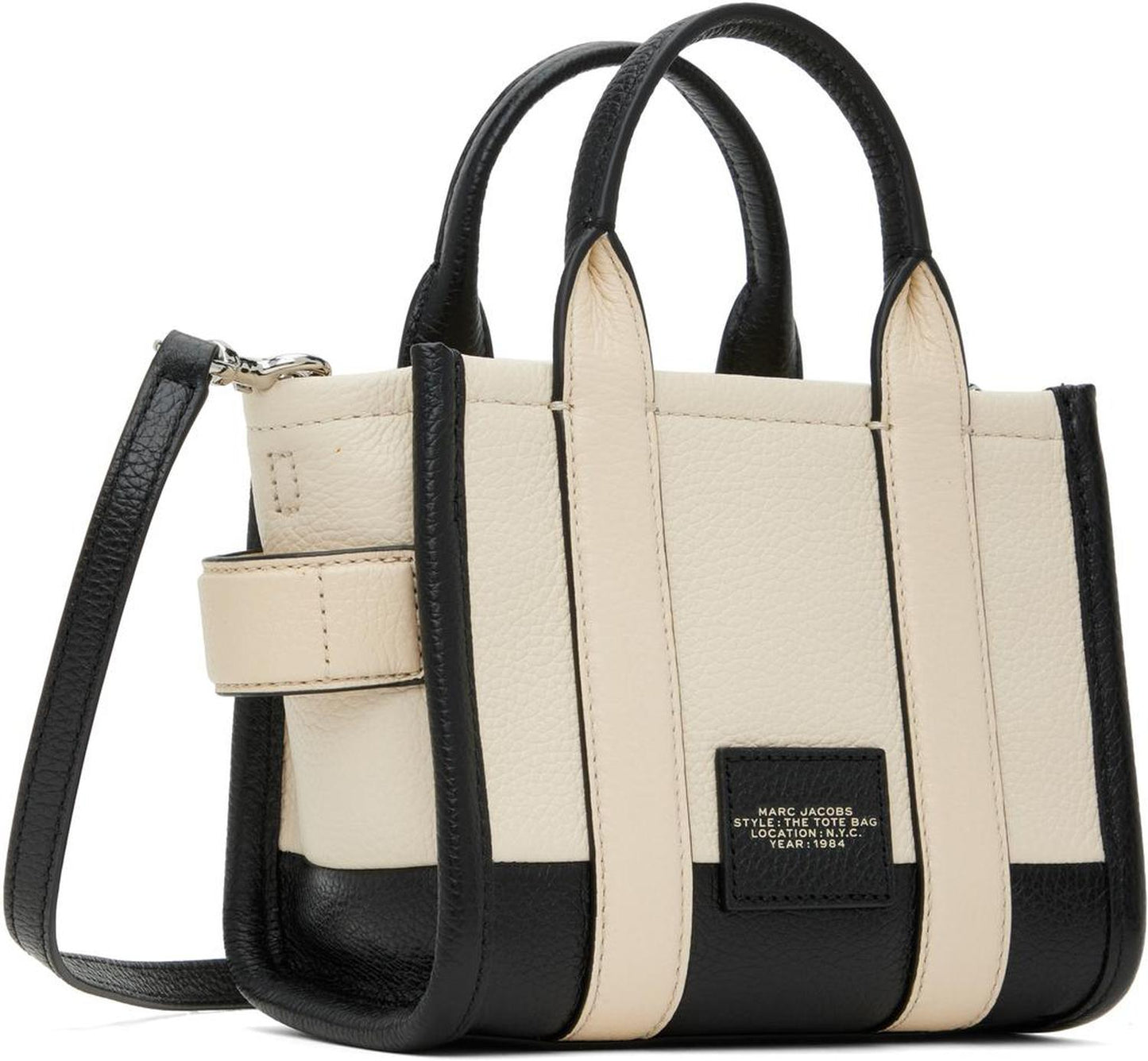 Off-White & Black 'The Leather Crossbody' Tote
