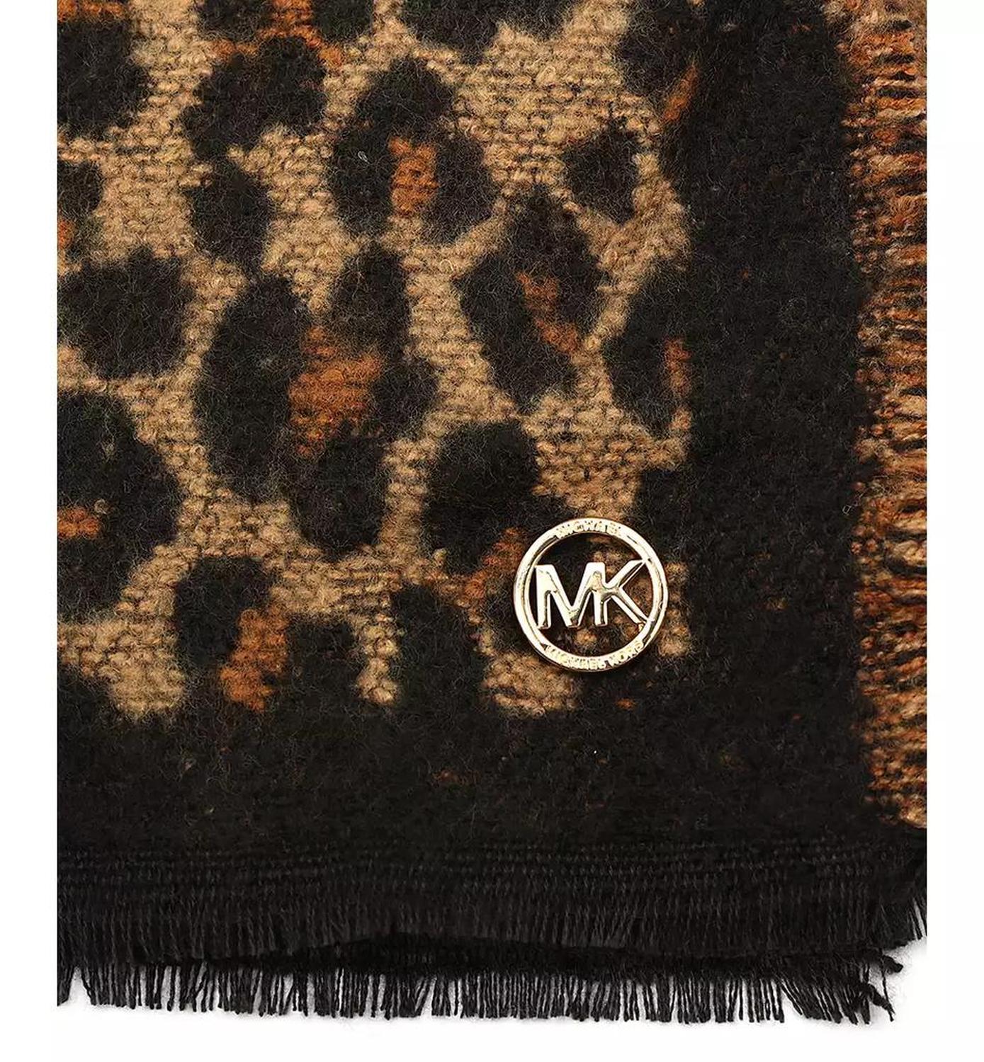 Women's Bouclé Leopard-Print Scarf