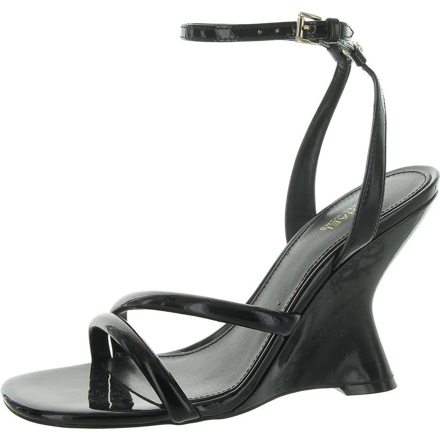 Womens Slip On Open Toe Ankle Strap
