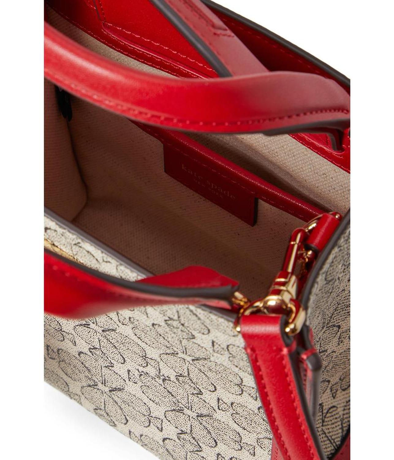 Spade Flower Coated Canvas Vday Spade Flower Coated Canvas Manhattan Mini Tote