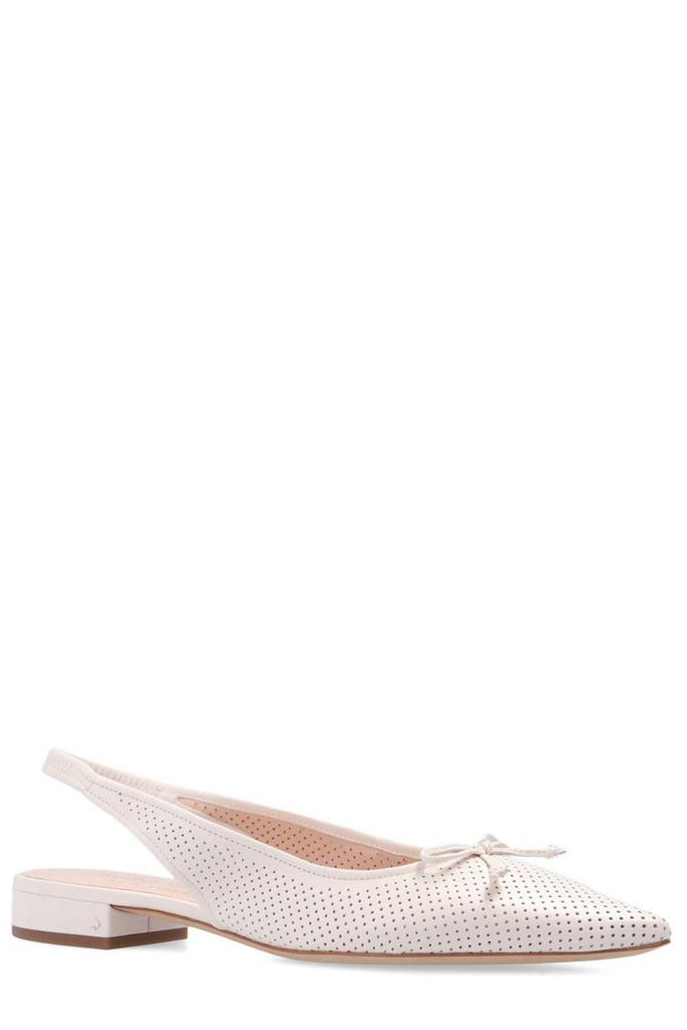Kate Spade Perforated Bow Slingback Flats