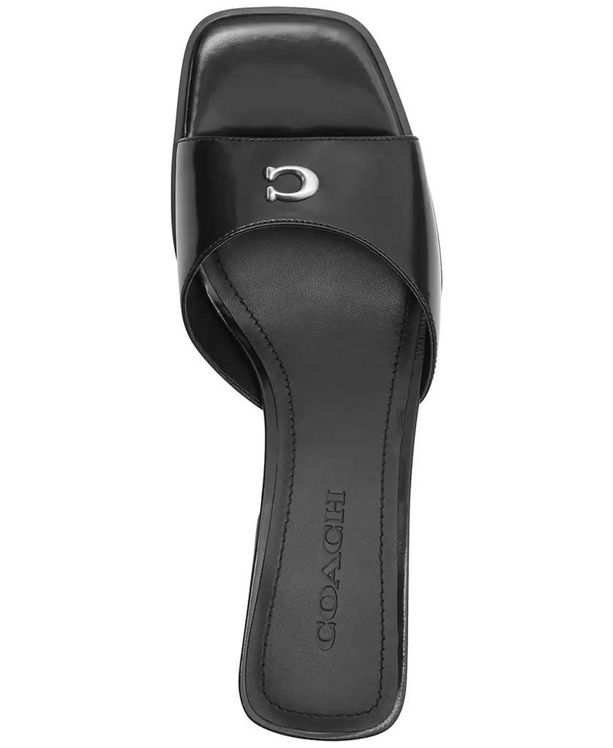Women's Sculpted C Leather Block-Heel Sandals