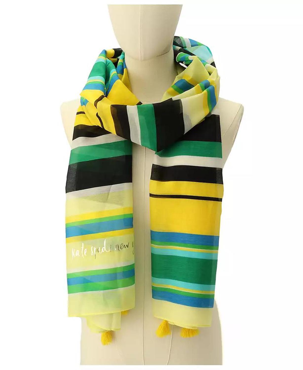 Women's Sunny Stripe Oblong Scarf