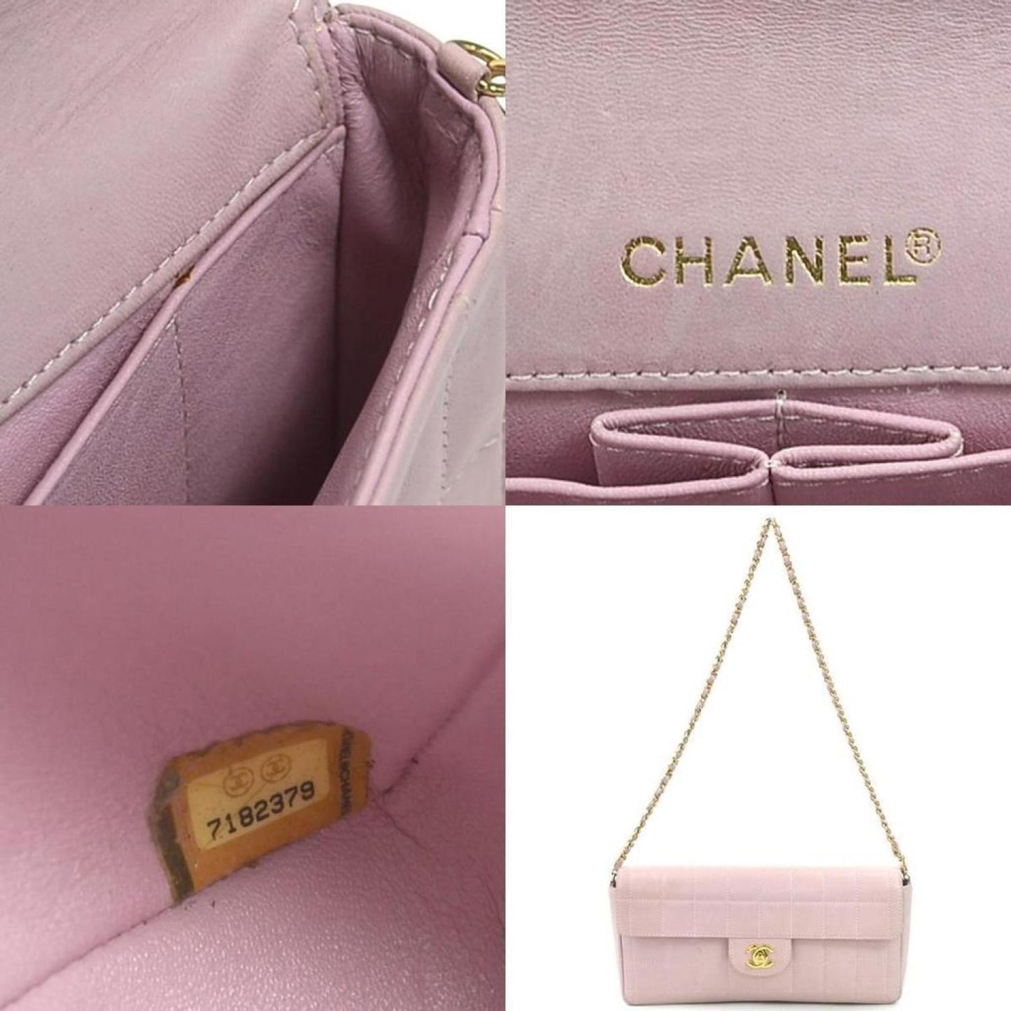 Chanel Chocolate Bar Leather Shoulder Bag (Pre-Owned)