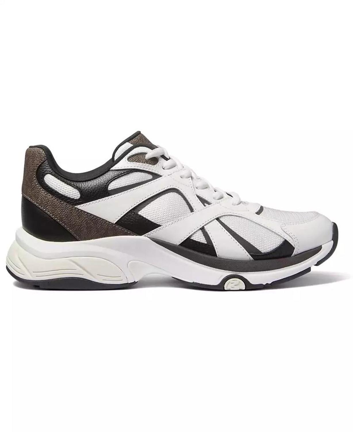 Men's Leo Suede Mixed-Media Trainers