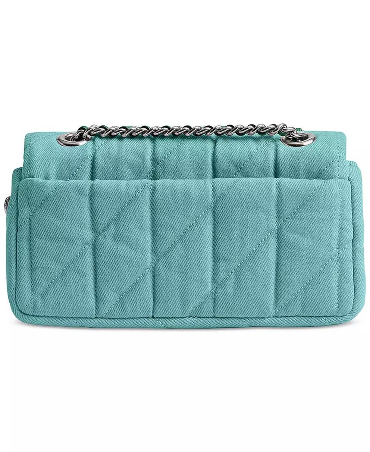 Tabby 20 Quilted Denim Shoulder Bag