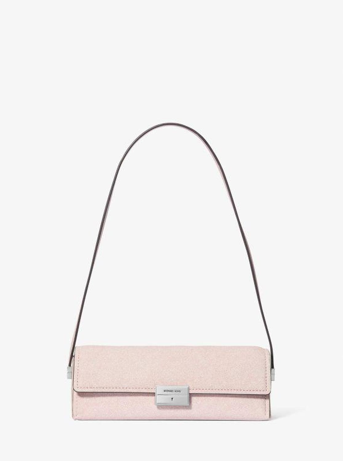 Lunar New Year Ludlow Small Denim-Printed Leather Convertible Pochette
