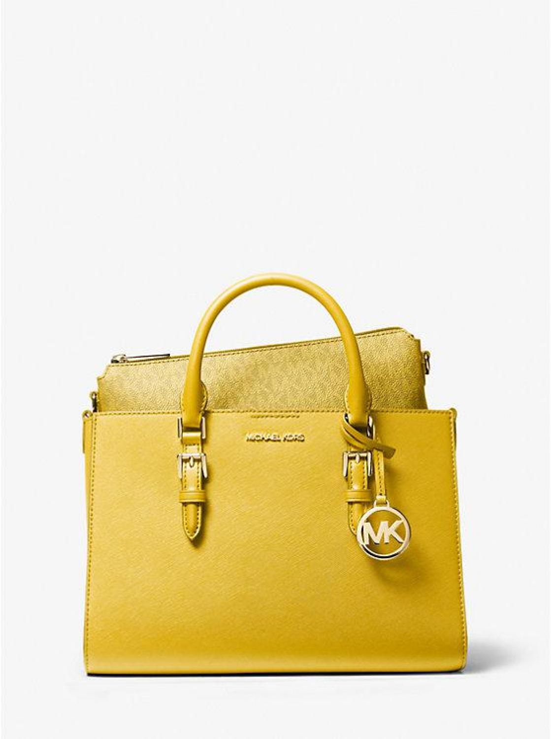 Charlotte Medium Saffiano Leather 2-in-1 Tote Bag