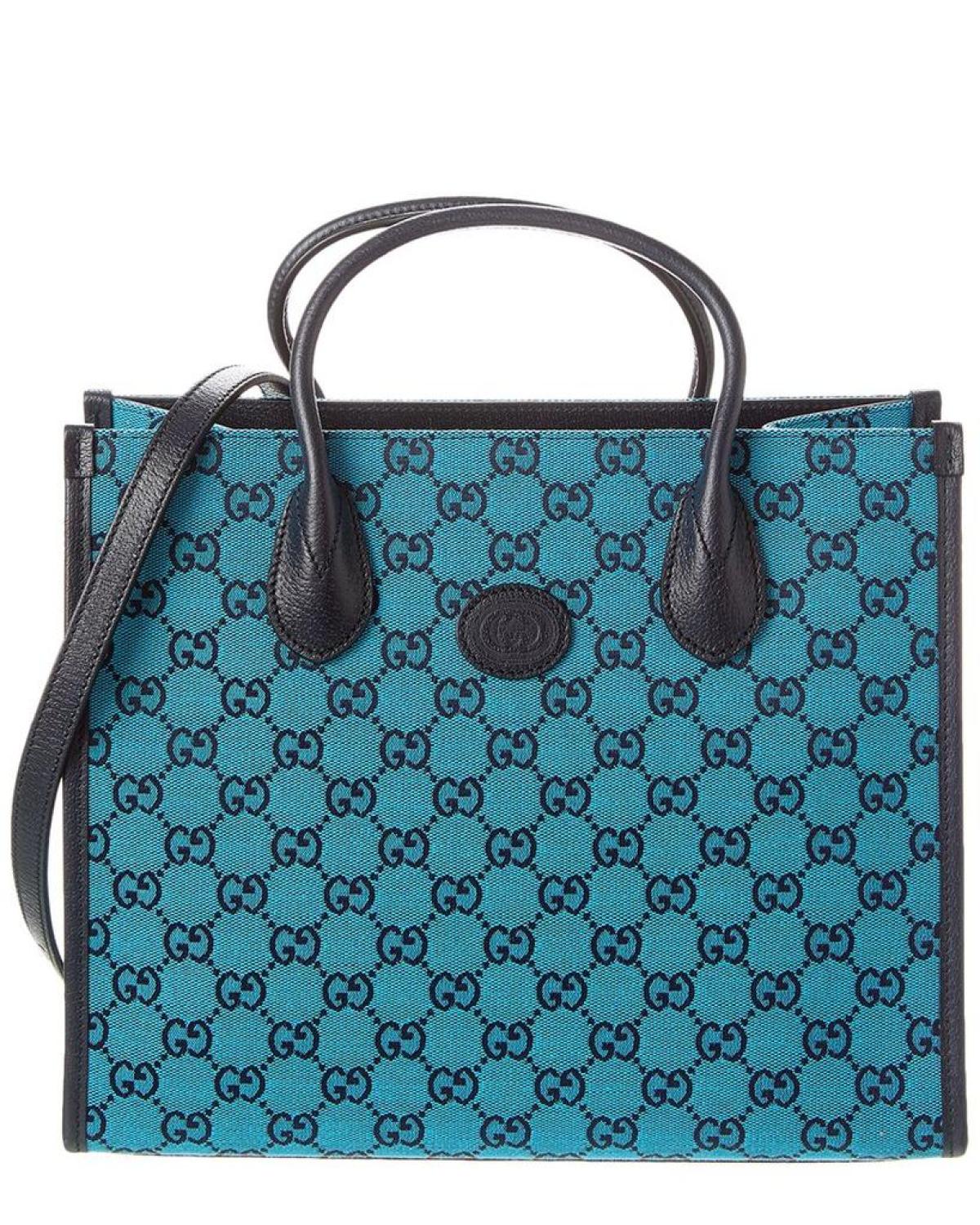 Gucci Small GG Canvas & Leather Tote