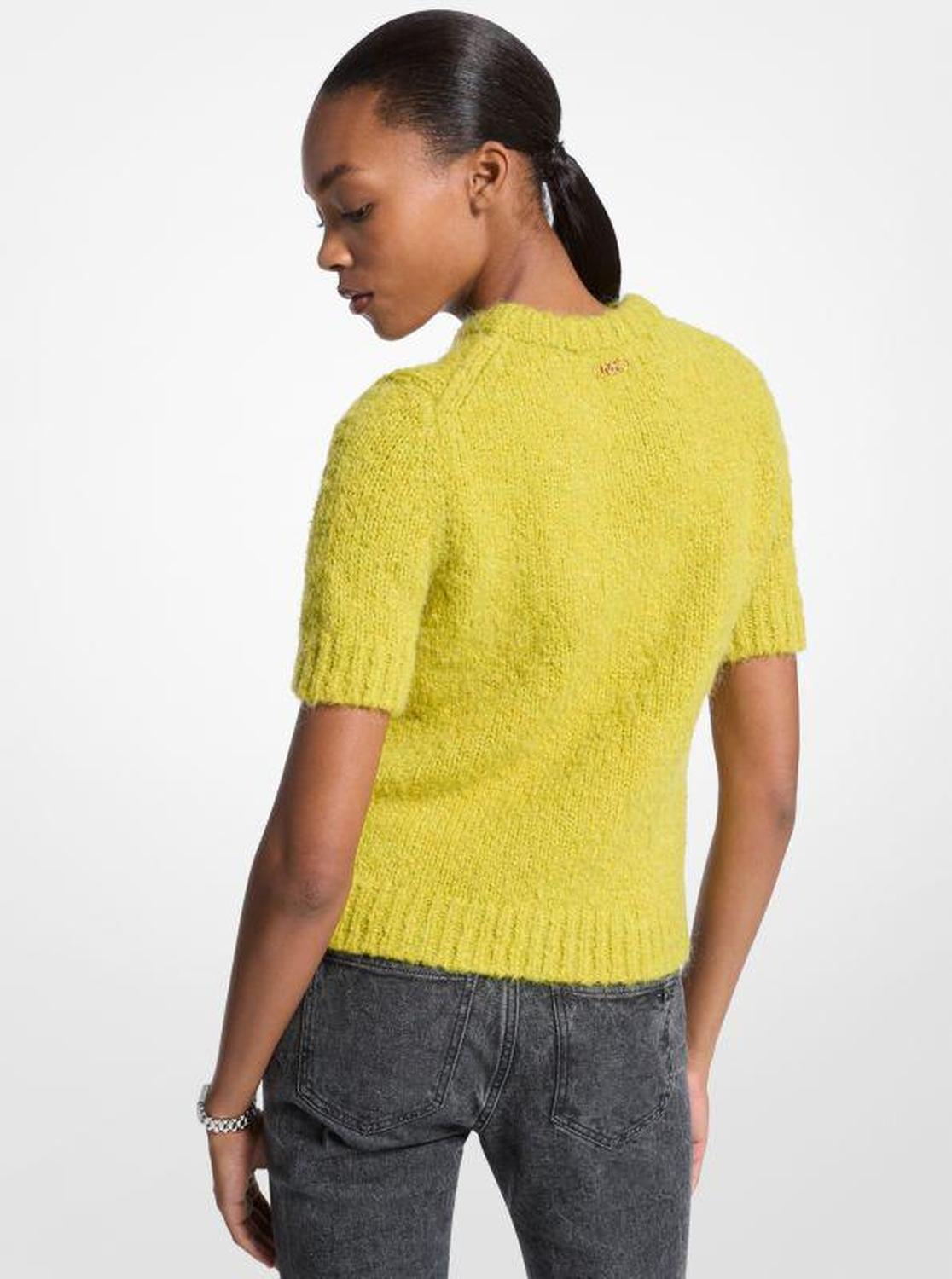 Knit Short-Sleeve Sweater