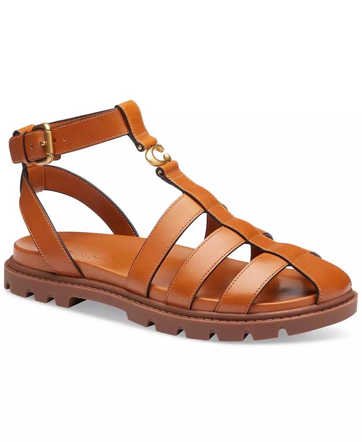 Women's Sculpted C Leather Fisherman Sandals