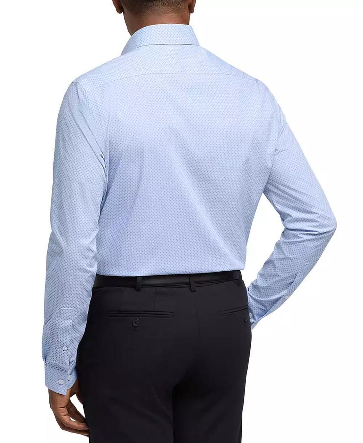 Men's Regular Fit Comfort Stretch Dress Shirt