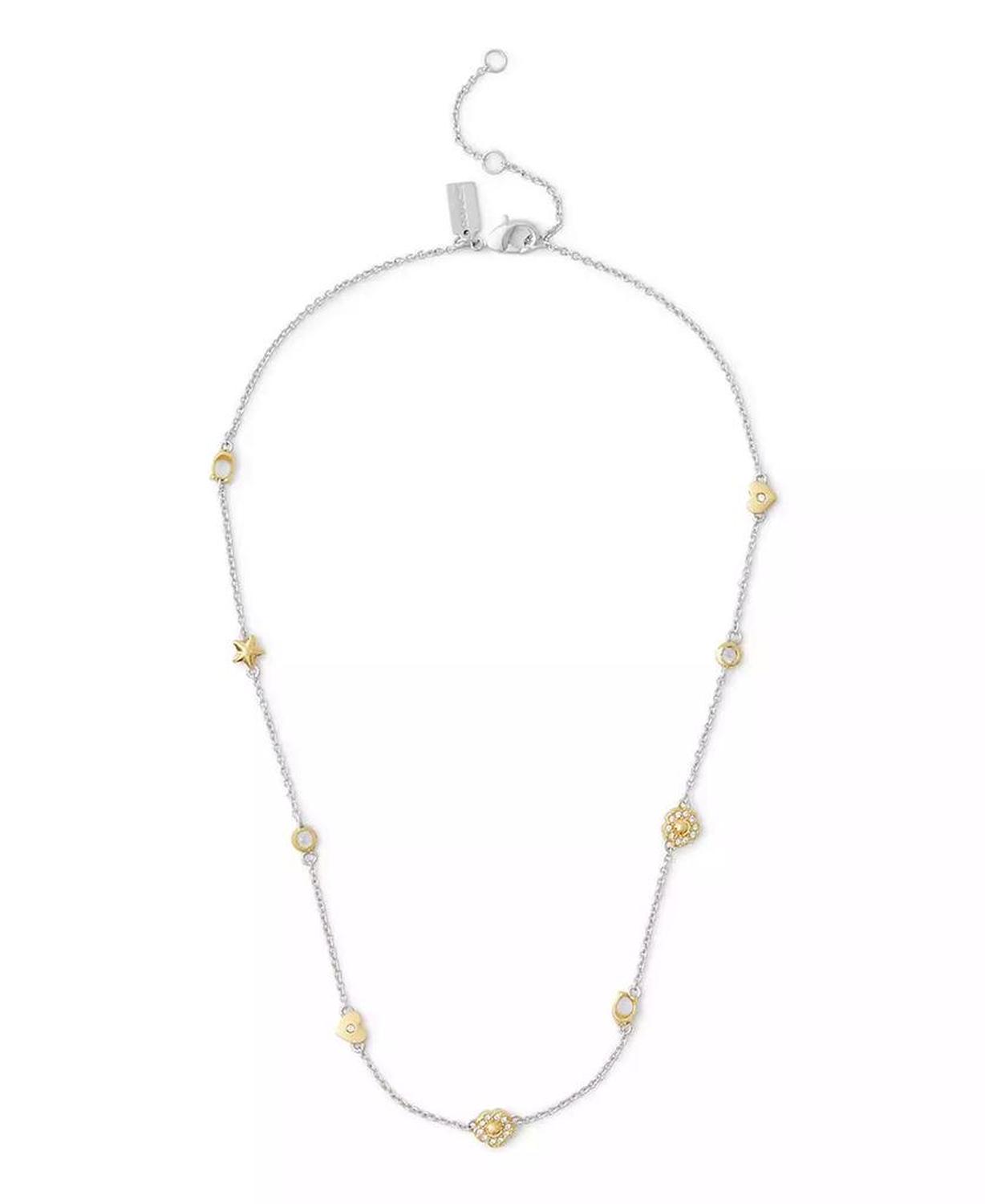 Signature Tea Rose Heart Strand Necklace