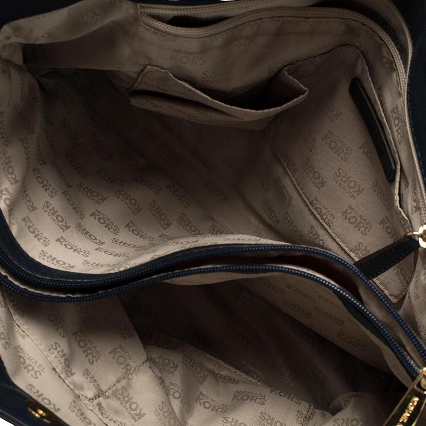 Michael Michael Kors Navy Leather Harper Tote