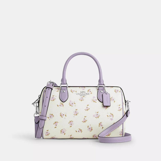 Rowan Satchel Bag With Floral Print