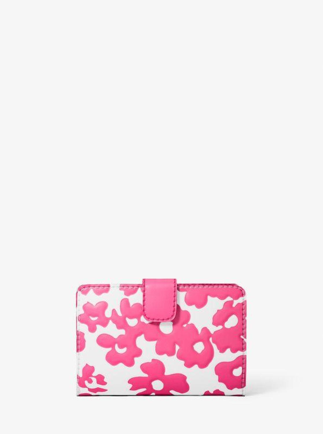 Jet Set Medium Floral Print Bi-Fold Wallet