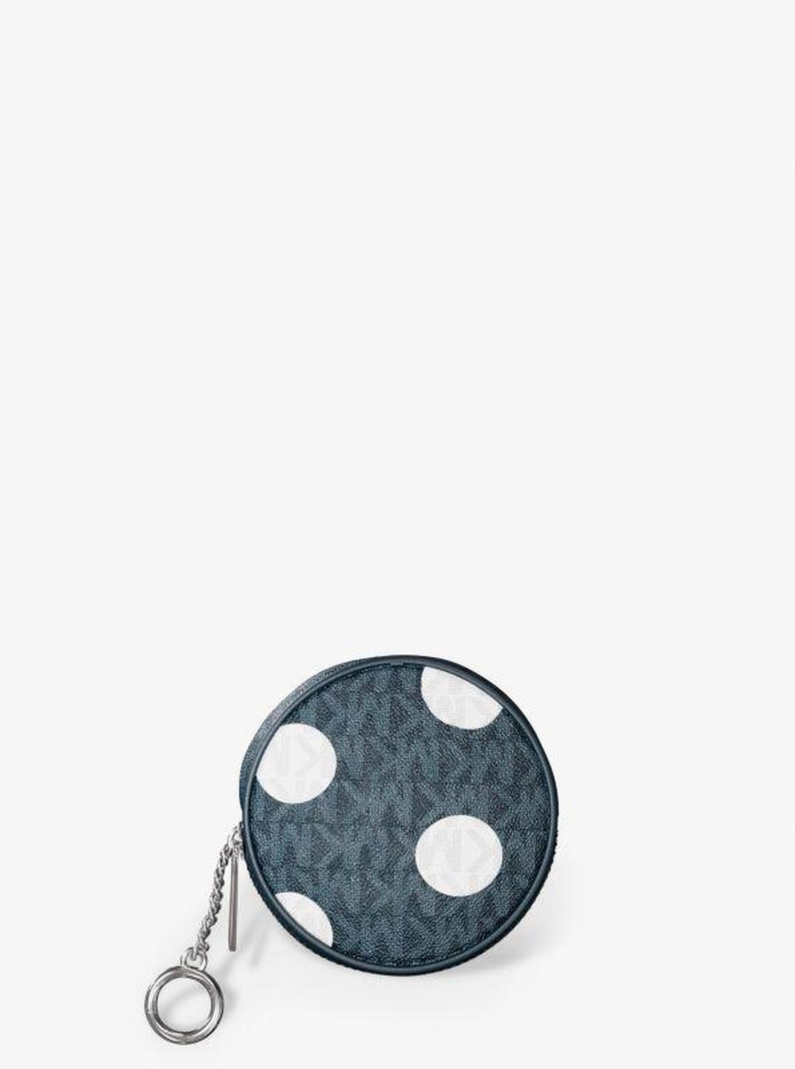 Jet Set Small Polka Dot Signature Logo Coin Pouch
