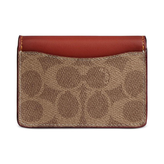 Essential Half Flap Colorblocked Card Case