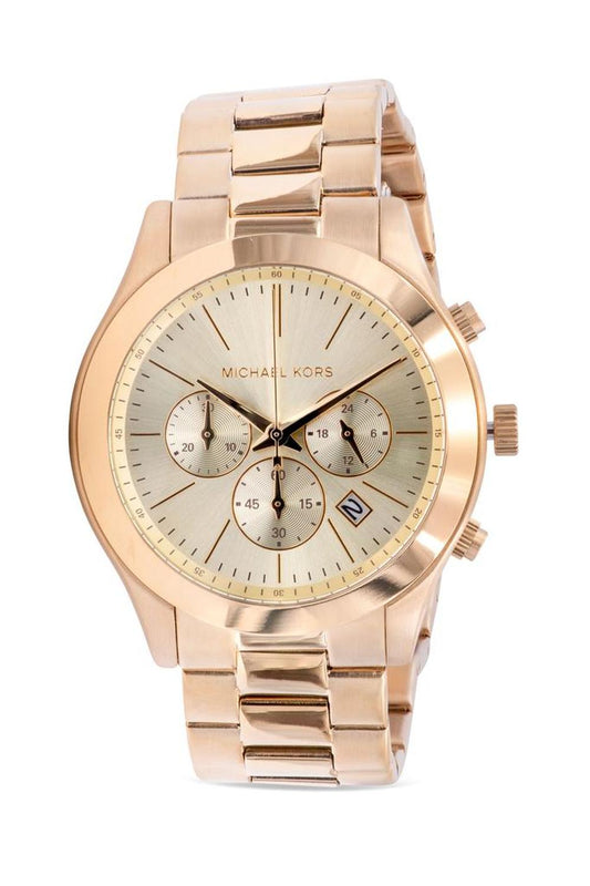 Slim Runway Chronograph Gold-Tone Mens Watch
