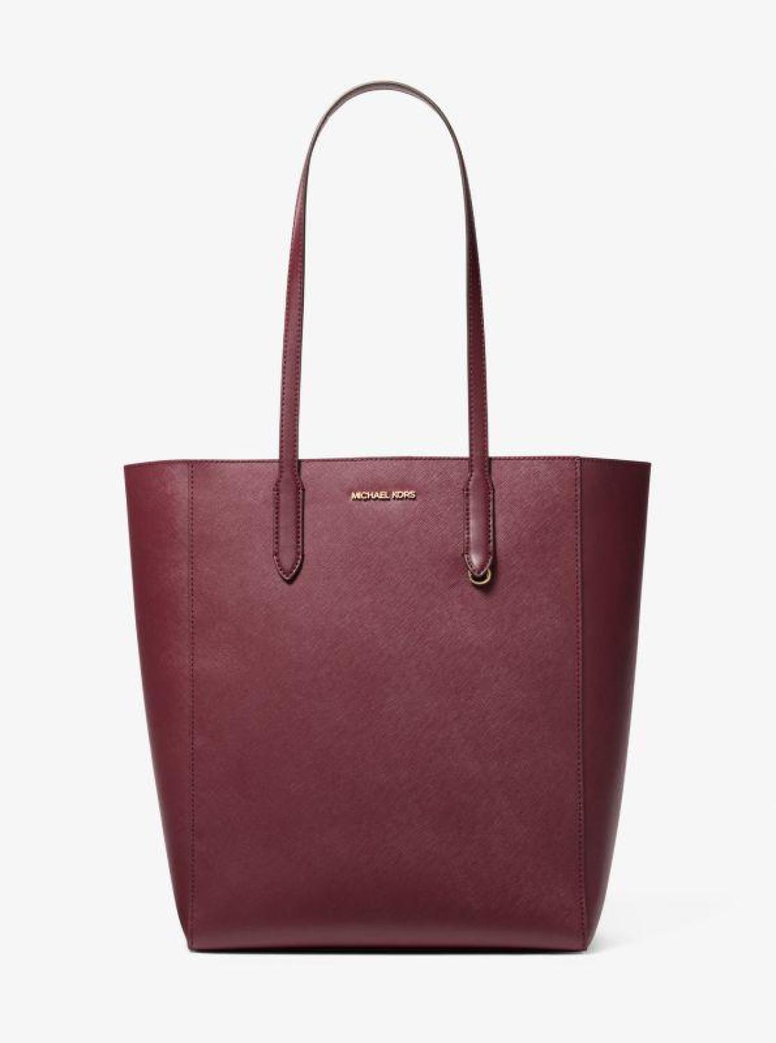 Vincent Large Saffiano Leather Tote Bag With Card Case