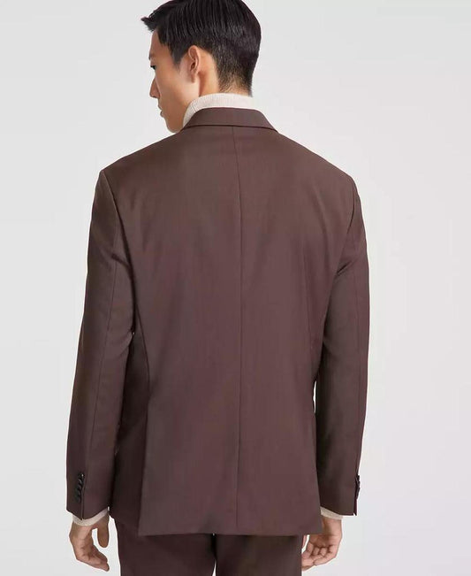 HUGO by Men's Modern-Fit Solid Wool Suit Separate Double-Breasted Jacket