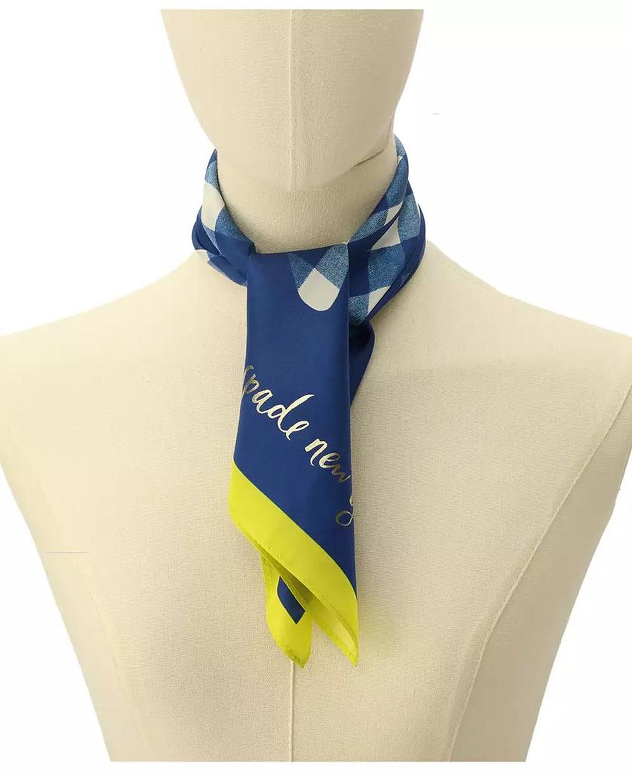 Women's Daisy Gingham Silk Bandana