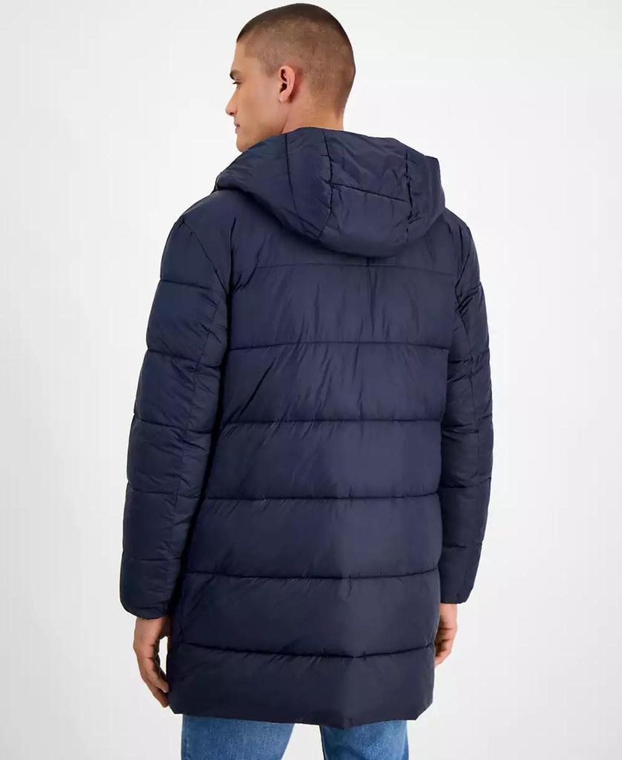 Men's Slim-Fit Lightweight Hooded Water-Repellent Big Artic Down Parka