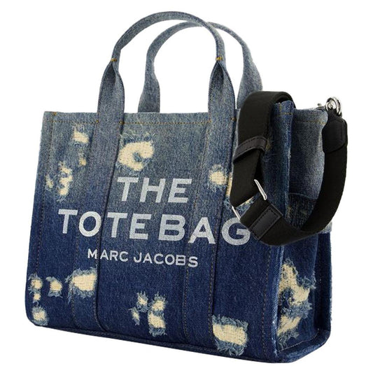 The Medium Tote - - Cotton - Blue