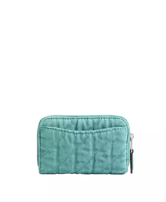 Denim Essential Zip Around Card Case Wallet